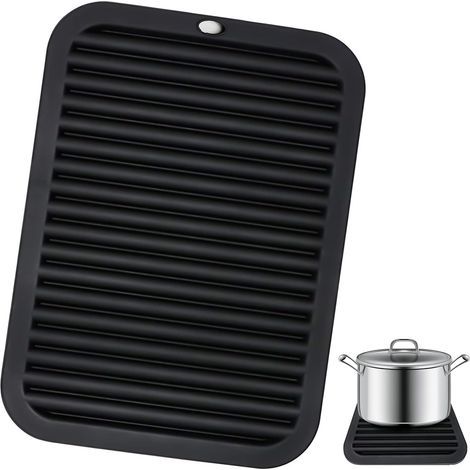 Hairdressing Mat Dish Drying Mat Silicone Drip Mat Silicone Heat Resistant Trivet Multifunction Drip Mat 30  23cm Dish Drying Mat