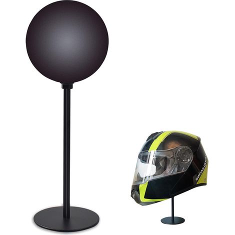 Support pour casque moto avec 2 crochets, rotation 180°, noir - Autonome