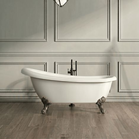 Bañera con patas RICHMOND  155 cm patas ÁGUILA COBRE ENVEJECIDO