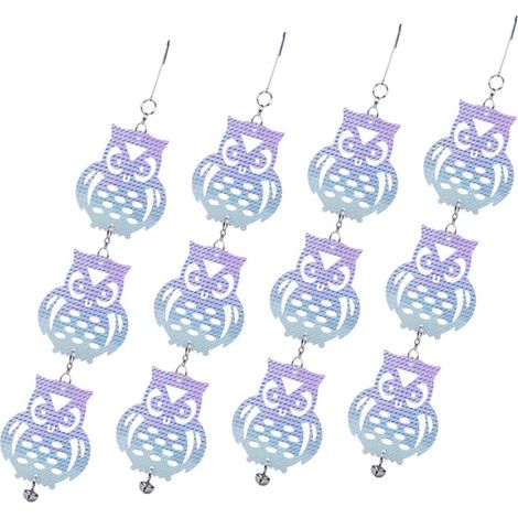 adornos reflectantes colgantes de pájaro para ahuyentar palomas en el jardín, decoración duradera.