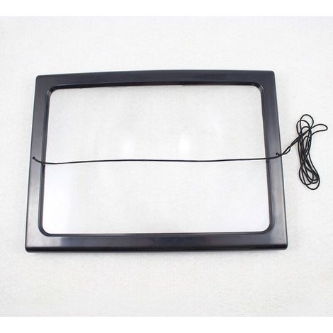 A4 Pleine Page Loupe de Lecture Loupe avec 4 LED Lampe Lentille de Grossissement 3X