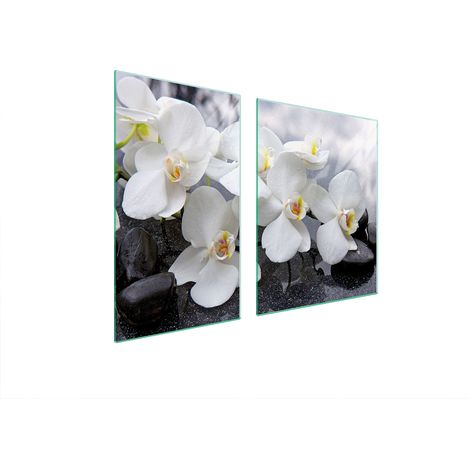 Glasplatte und Schneidebrett 100x52 Orchidee (1/5)