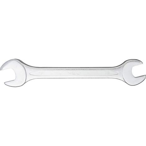 NEO TOOLS - CHIAVE A FORCHETTA DOPPIA 18x19MM - IN ACCIAIO CROMO VANADIO