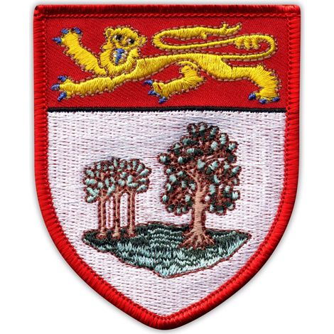 Parche con el escudo de armas de la Isla del Príncipe Eduardo - Reverso magnético - Parche/Insignia/Emblema bordado