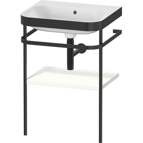 Set Duravit Happy D.2 Plus con soporte metálico, 575x490mm, sin