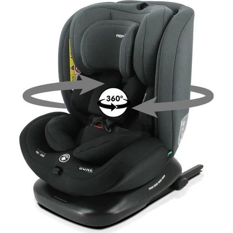 Seggiolino auto Isofix NANIA DUNE 40-150 cm R129 – 0 a 10 anni – Retro marcia 40-105 cm – Poggiatesta regolabile - Reclinate - Girevole (1/5)