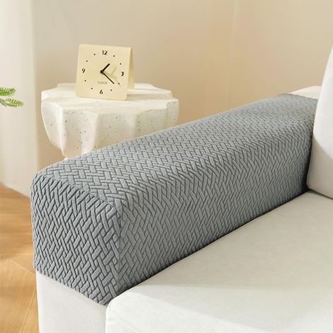 Housse Accoudoir Canapé Lot de 2, Élastiques Housse Accoudoir et Canapé Extensible Antidérapant pour Fauteuils Inclinables (1/5)