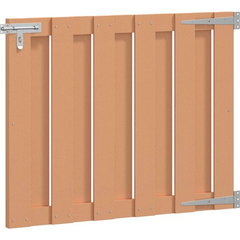 vidaXL Cancello da giardino 100 x 80 cm WPC e Alluminio Marrone