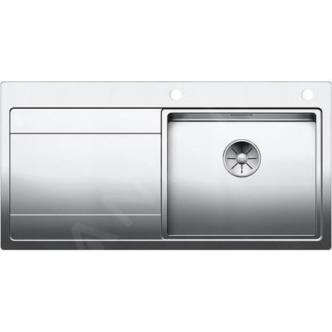 Blanco Divon II - Évier, 1000x510 mm,avec égouttoir et commande excentrique , inox 521660 (1/5)