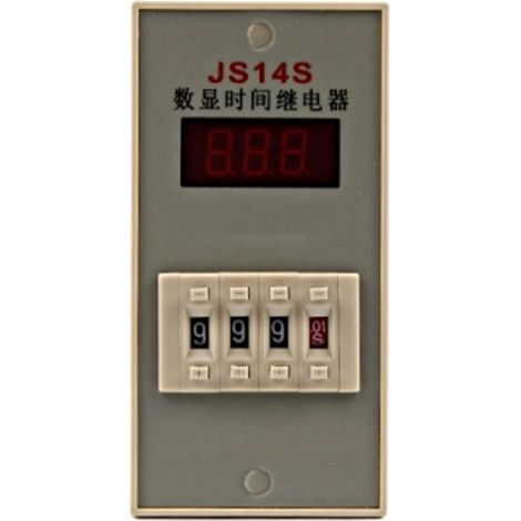 Relais temporisé numérique JS14S AC 220V 380V, temporisateur (1/5)