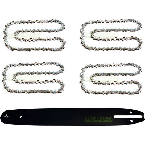 38cm (15") 1,5mm 0,325" 64 MLN guide-chaîne + 4 X chaîne pour tronçonneuse Matrix Einhell Brast Scheppach (1/5)