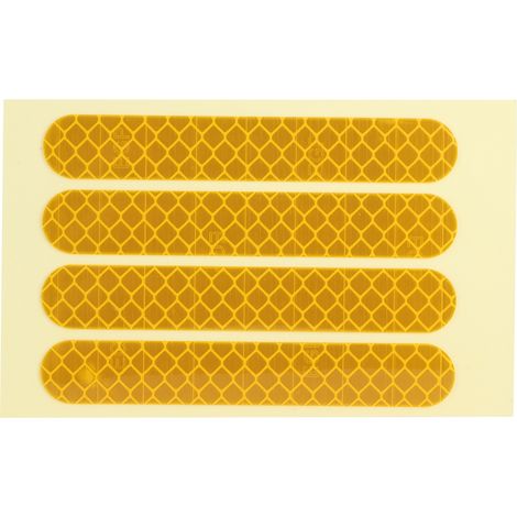 4 Autocollants Réfléchissants Jaunes pour Roues Avant/Arrière - Accessoire Trottinette Électrique Ninebot G30 (1/5)