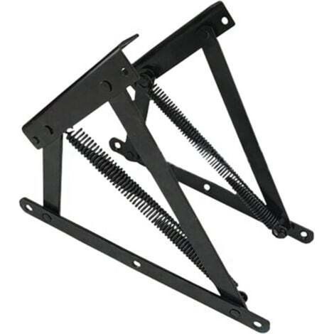1 paire de charnières inférieures, canapé-lit, compartiment de rangement, charnière de levage, mécanisme à ressort pour chaise pliante et sommier inclinable à charnière et boîte à ressorts (1/4)