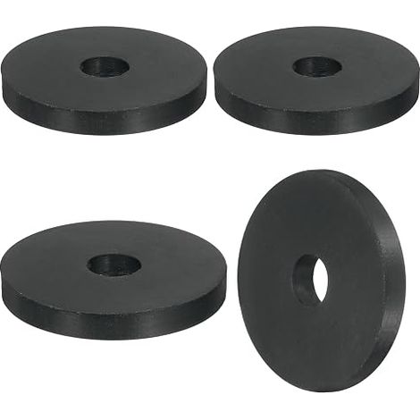 4pcs Rubber Washer 50mm OD x 12mm ID x 7mm Thickness Plastic Spacer Flat Anti-Vibration Round for Domestic Industrial Machines (1/5)