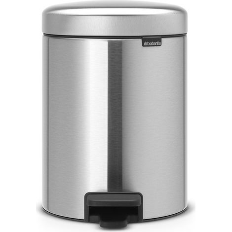 Abfalleimer mit Fußpedal 5 l Mattstahl – New Icon – Brabantia (1/5)