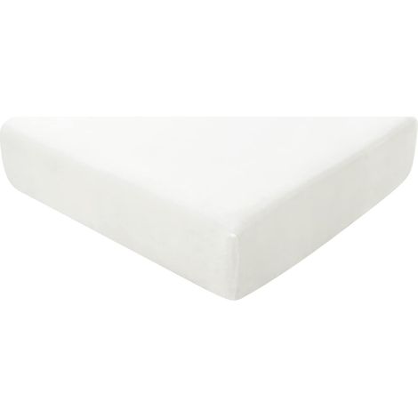 Dekorativer Kissenbezug mit Gummiband, 50 x 50 cm, weiß, für Sofa