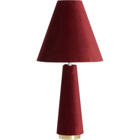 Light & Living - lampada da tavolo - Devia - rosso - tessile -