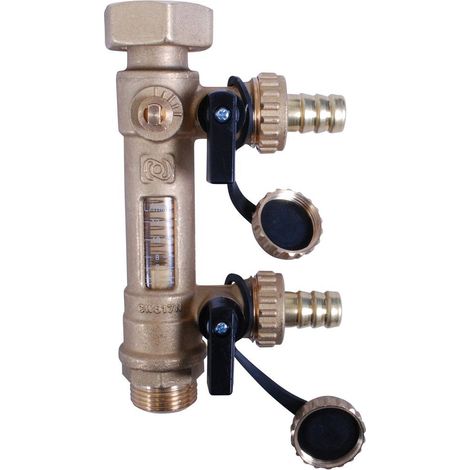 Vanne solaire combinée avec mesure du débit 3/4’’ x 1 1/2’’