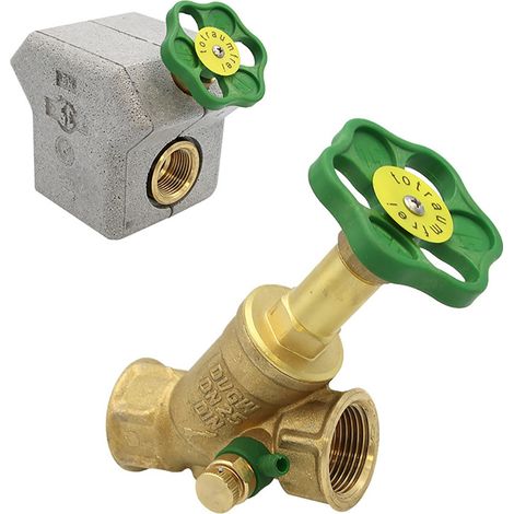 Freistromventil 1/2" - 1 1/4" mit Dämmschale und Entleerung