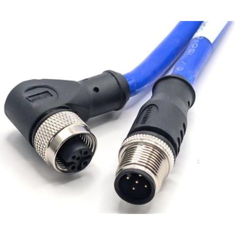 Mueller Electric C5AD82M010 Sensor-/Aktor-Steckverbinder M12 Stecker, gerade, Buchse, gewinkelt 10 m