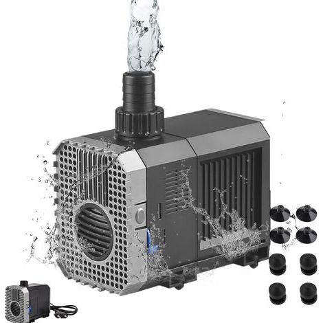 Pompe submersible pour aquarium, 900 litres/heure, 20 watts, pour étang, filtre de fontaine, CHJ-900 (1/5)