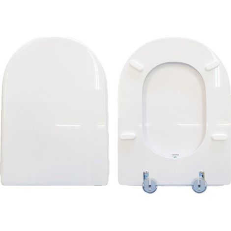 Copriwater Fiorile Sospeso Ideal Standard legno rivestito in resina poliestere bianco (1/4)