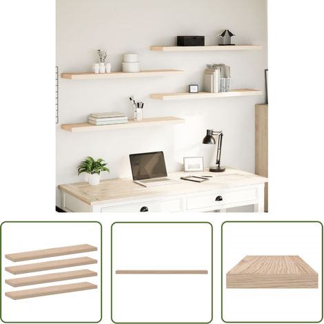 vidaXL Schweberegale 4 Stk. 110x23,5x4 cm Holzwerkstoff (1/5)