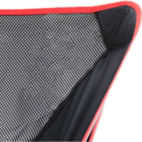 Chaise de plage pliante d'extérieur, dossier en maille portable, structure en alliage d'aluminium, chaise de camping, chaise de pêche, rouge. (1/5)