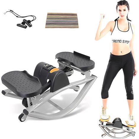 FLITI U-Shaped Stepper with LCD Screen and Resistance Bands, Quiet and Compact Stepping Machine for Home and Office Fitness, Lower Body Training and Effective Fat Burning (1/5)