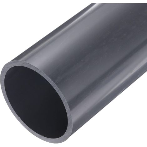 Tube Rigide en PVC de 4 Pouces, Tuyauterie Ronde, Tuyauterie de Quincaillerie 96,8 mm ID, 110 mm OD, Longueur de 9 Pouces, Gris Clair, Haute Résistance aux Chocs pour Tuyau (1/5)