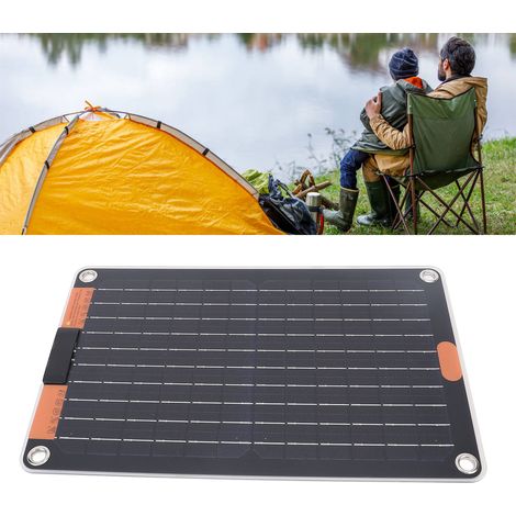 15W 5V 2A Monokristallines tragbares Solarpanel-Ladegerät mit zwei Typ-C-Ausgängen für Mobiltelefone (1/5)