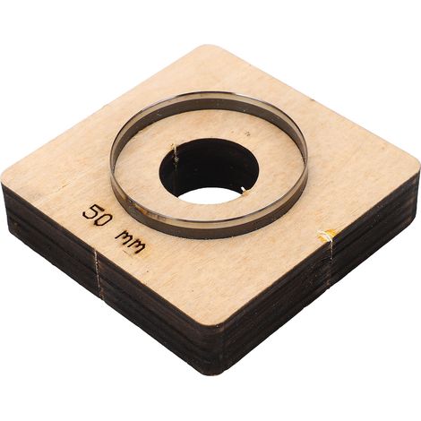 Matrice de découpe ronde pour cuir, emporte-pièce en forme de poinçon, moule de découpe pour cuir en plastique, diamètre 50 mm (1/5)