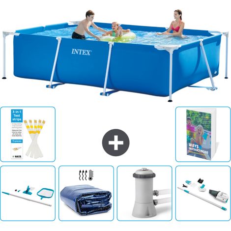 Rechteckiger Frame Pool - 300x200x75 cm - 7-teilig S149