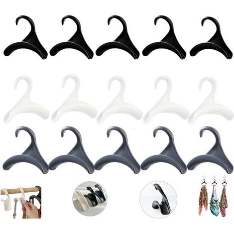 15 Kleiderbügel für Taschen – Handtaschenhaken für den Kleiderschrank – Hängehaken – Wandmontierter Taschenhalter – Organizer für Krawatten und Schals – Platzsparend (1/5)