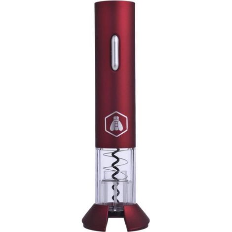 CAVATAPPI ELETTRICO CON SUPPORTO TAGLIACAPSULE ROSSO (1/5)