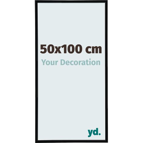 yd. - Cadre photo 50x100 - Noir Brillant - Plastique - Annecy