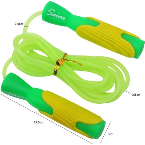 Corde à sauter réglable, résistante et durable, pour le fitness et l'entraînement en salle de sport. (1/4)