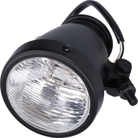 4-Zoll-Retro-Motorradscheinwerfer, runde Lampe, klare Glaslinse, 12 V, universeller Motorradscheinwerfer (1/5)