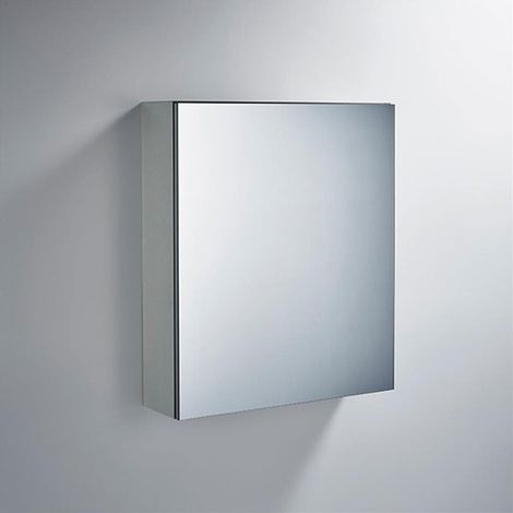 Ideal Standard 1-Door Mirror Cabinet 600mm Wide - Aluminium (1/3)