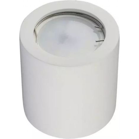 V-tac faretto in gesso tondo 35w attacco gu10 colore bianco 3665