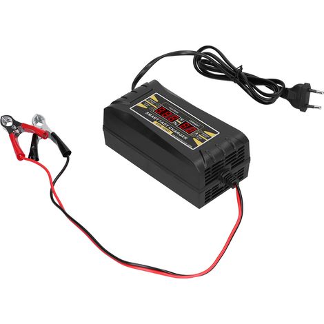 Chargeur de batterie voiture automatique 12V 6A écran LCD intelligent multifonction prise UE 110V-240V (1/5)