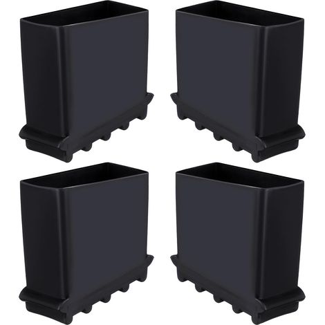 Anti-slip Ladder Feet, Black Rubber Tips, 4 Pieces (1/5)