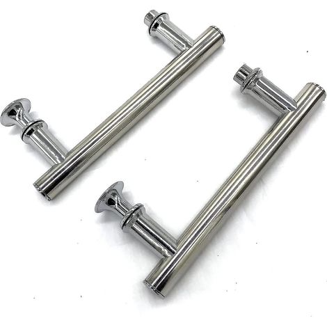 Poignée de porte de douche en ABS chromé de 145 mm (14,5 cm), entraxe de fixation exceptionnel