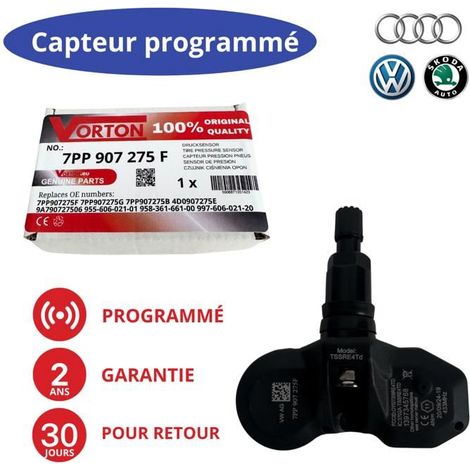 Sensore TPMS preprogrammato 433MHz per cerchi Porsche 911/991/997 Boxster Cayman Cayenne Panamera