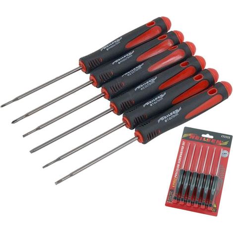 Neilsen 6pc Precision Screwdriver Set Phone Laptop Repair Phillips Slotted Star