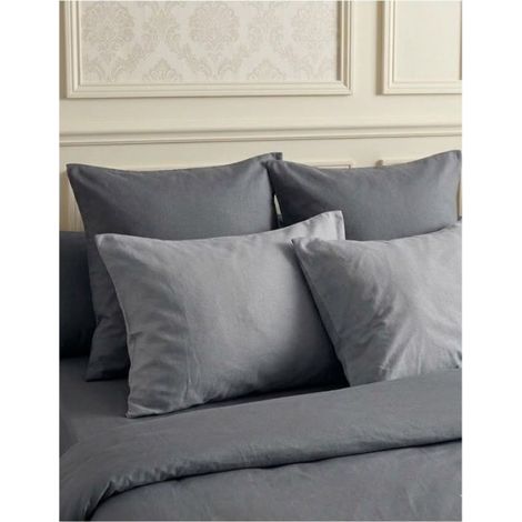 Taie de traversin 45 x 185 cm Edens gris (1/3)