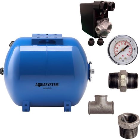 Kit réservoir vessie AQUASYSTEM horizontal 100L - 1''1/4 (1/5)