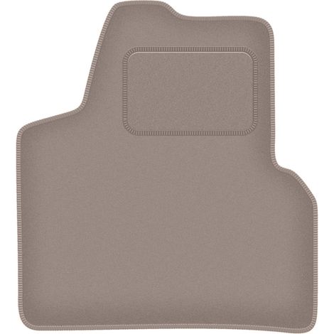 Fahrermatte aus Samt für: Citroën Jumpy II Lieferwagen (2007–2016), beige
