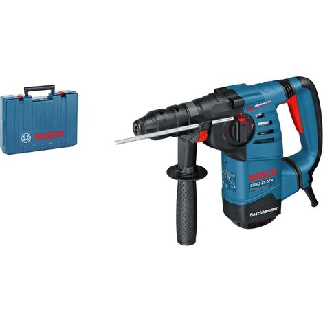 Bosch – Marteau perforateur 800W SDS-plus – Énergie de frappe 3.1J – Perçage béton jusqu'à 28mm – Construction en L pour espaces confinés