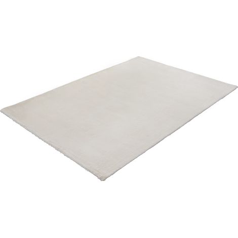 Tapis shaggy à poils longs effet fourrure - 200 x 290 cm - Beige - BUNNY (1/4)